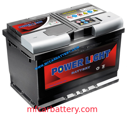 Batterie de voiture du VOYANT D'ALIMENTATION 12V 80 OH MF, batterie exempte d'entretien scellée SMF58043